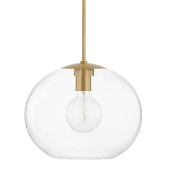 Margot One Light Pendant in Aged Brass (428|H270701XLAGB)