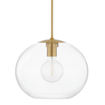 Margot One Light Pendant in Aged Brass (428|H270701XLAGB)