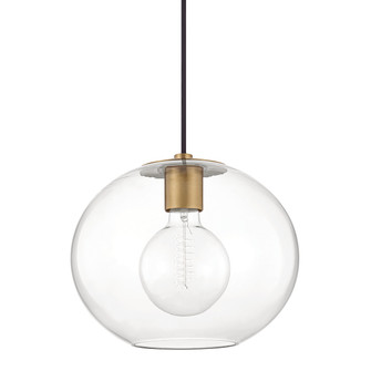 Margot One Light Pendant in Aged Brass (428|H270701LAGB)