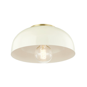 Avery One Light Flush Mount in Aged Brass (428|H199501SAGBCR)