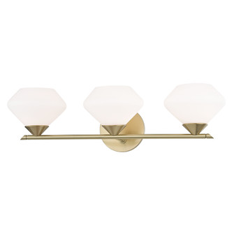 Valerie Three Light Bath and Vanity in Aged Brass (428|H136303AGB)