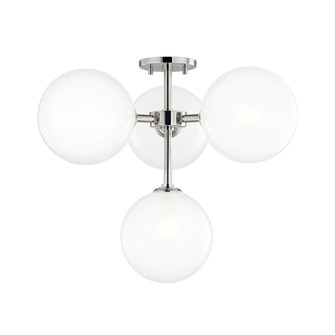 Ashleigh LED Semi Flush Mount in Polished Nickel (428|H122604PN)
