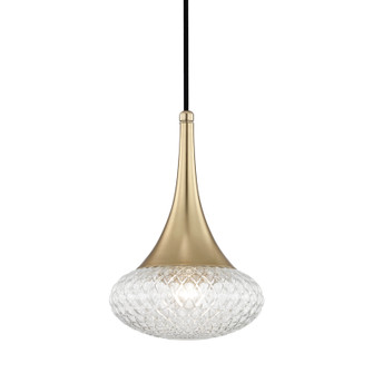 Bella One Light Pendant in Aged Brass (428|H114701CAGB)