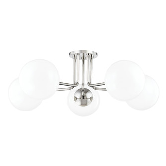 Stella Five Light Semi Flush Mount in Polished Nickel (428|H105605PN)