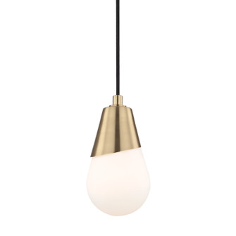 Cora One Light Pendant in Aged Brass (428|H101701AGB)