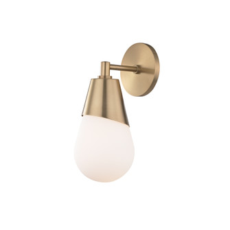 Cora One Light Wall Sconce in Aged Brass (428|H101101AGB)