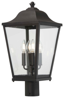 Savannah Four Light Outdoor Post Mount in Sand Coal (7|7328566)