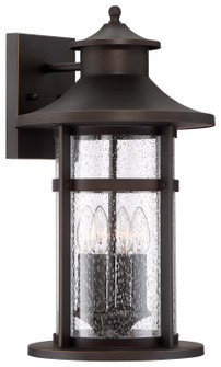 Highland Ridge Four Light Outdoor Wall Mount in Oil Rubbed Bronze w/Gold Highlights (7|72557143C)