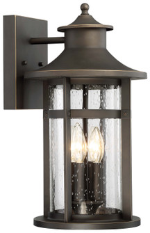 Highland Ridge Four Light Outdoor Wall Lamp in Oil Rubbed Bronze w/Gold Highlights (7|72553143C)