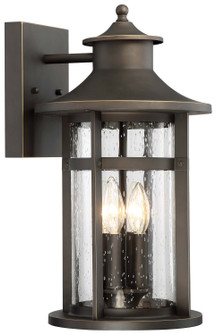 Highland Ridge Four Light Outdoor Wall Lamp in Oil Rubbed Bronze W/ Gold High (7|72553143C)