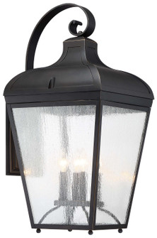 Marquee Four Light Outdoor Wall Mount in Oil Rubbed Bronze W/ Gold High (7|72487143C)