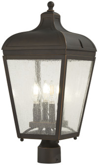 Marquee Four Light Outdoor Post Lantern in Oil Rubbed Bronze W/ Gold High (7|72486143C)