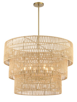 Bungalow Heaven Six Light Pendant in Soft Brass (7|5046695)