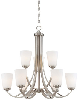 Overland Park Nine Light Chandelier in Brushed Nickel (7|496984)