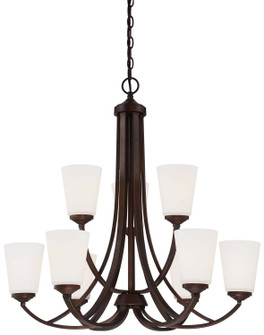 Overland Park Nine Light Chandelier in Vintage Bronze (7|4969284)