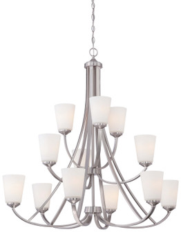 Overland Park 12 Light Chandelier in Brushed Nickel (7|496884)