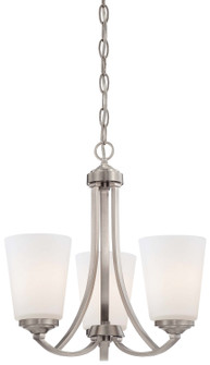 Overland Park Three Light Mini Chandelier in Brushed Nickel (7|496384)