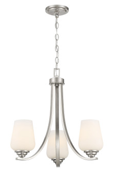 Shyloh Three Light Chandelier in Brushed Nickel (7|492384)