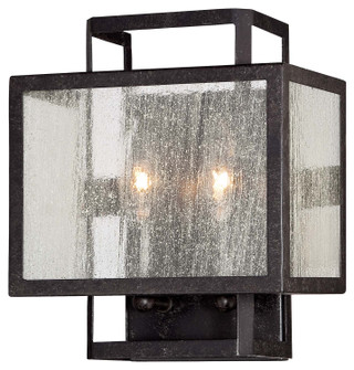 Camden Square Two Light Wall Sconce in Aged Charcoal (7|4870283)