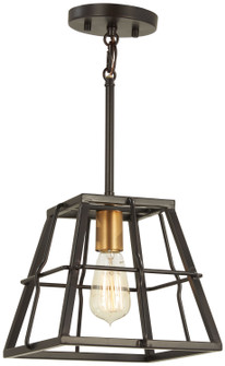 Keeley Calle One Light Mini Pendant in Painted Bronze W/Natural Brush (7|4761416)