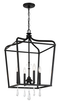 Laurel Estate Four Light Foyer Pendant in Coal (7|444866A)