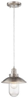 Downtown Edison One Light Mini Pendant in Brushed Nickel (7|413084)