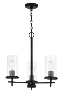 Haisley Three Light Chandelier in Coal (7|409666A)