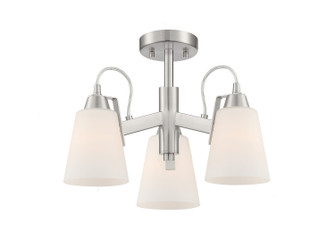 Beckonridge Three Light Semi Flush Mount in Brushed Nickel (7|399784)