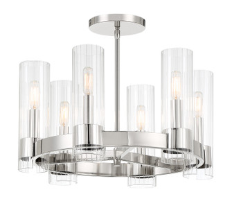 Vernon Place Six Light Chandelier in Chrome (7|389577)