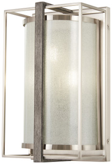 Tyson's Gate Three Light Wall Sconce in Brushed Nickel w/Shale Wood (7|3563098)