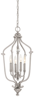 Savannah Row Four Light Foyer Pendant in Brushed Nickel (7|333184)