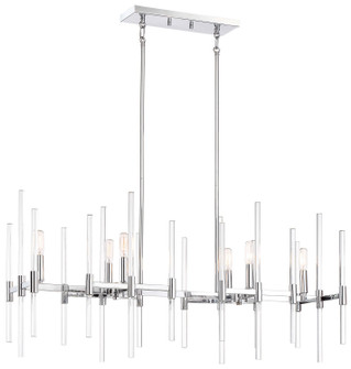 Pillar Six Light Island Pendant in Chrome (7|309677)