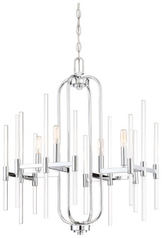 Pillar Four Light Chandelier in Chrome (7|309477)