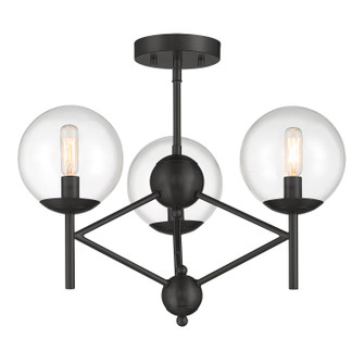 Auresa Three Light Semi Flush Mount in Coal (7|279966A) Auresa Three Light Semi Flush Mount in Coal (7|279966A)