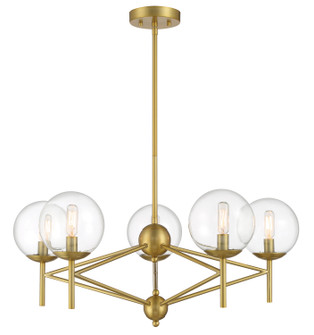 Auresa Five Light Pendant in Soft Brass (7|2795695)