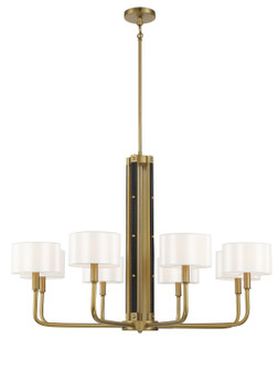 Chelsea by Robin Baron Eight Light Chandelier in Soft Brass (7|2788695)