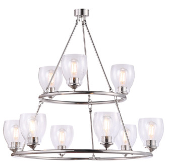 Winsley Nine Light Chandelier in Brushed Nickel (7|243984)