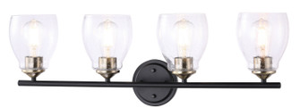 Winsley Four Light Wall Lamp in Coal And Stained Brass (7|2434878)