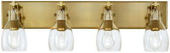 Tiberia Four Light Bath Bar in Soft Brass (7|2274695)