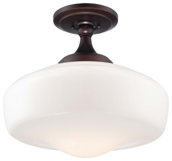 One Light Semi Flush Mount in Brushed Bronze (7|2259576)