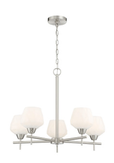 Camrin Five Light Chandelier in Brushed Nickel (7|217584)