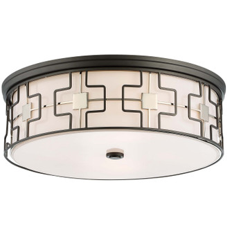 Flush Mount LED Flush Mount in Dark Grey w/Polished Nickel (7|1846105L)