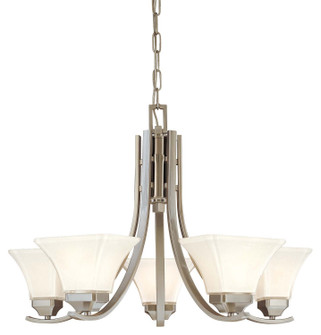 Agilis Five Light Chandelier in Brushed Nickel (7|181584)