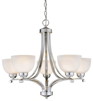 Paradox Five Light Chandelier in Brushed Nickel (7|142584)