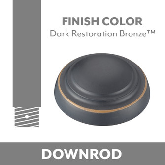 Minka Aire Ceiling Fan Downrod in Dark Restoration Bronze (15|DR572DRB)