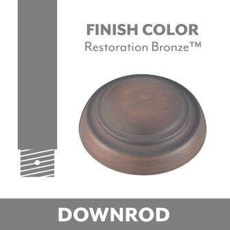 Minka Aire Ceiling Fan Downrod Coupler in Restoration Bronze (15|DR500RRB)