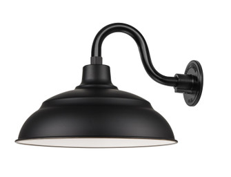 R Series One Light Pendant in Satin Black (59|UWS14GN10SB)