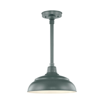 R Series One Light Pendant in Satin Green (59|RWHS14SG)
