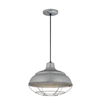 R Series One Light Pendant in Galvanized (59|RWHC14GA)