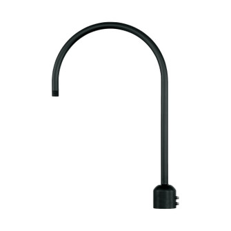 R Series One Light Post Adapter in Satin Black (59|RPASSB)